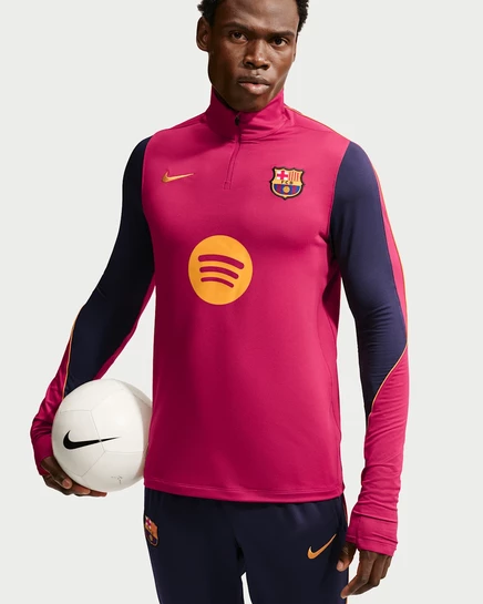 Мужской топ Nike FC Barcelona Strike, красно-желтый