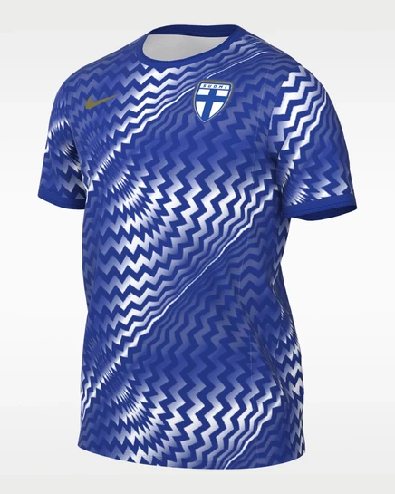 Мужская футболка Nike Finland Pre-Match, синяя