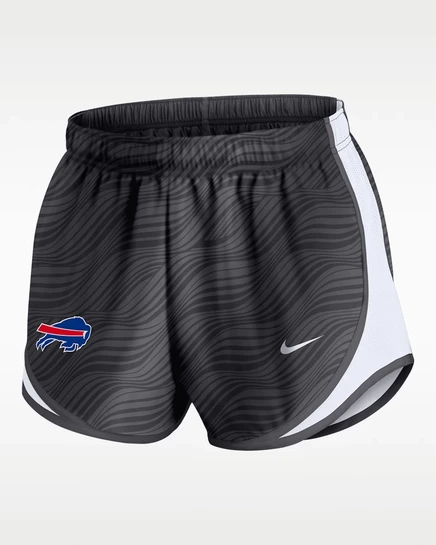 Женские шорты Nike Buffalo Bills Tempo Dri-FIT, антрацит/белые