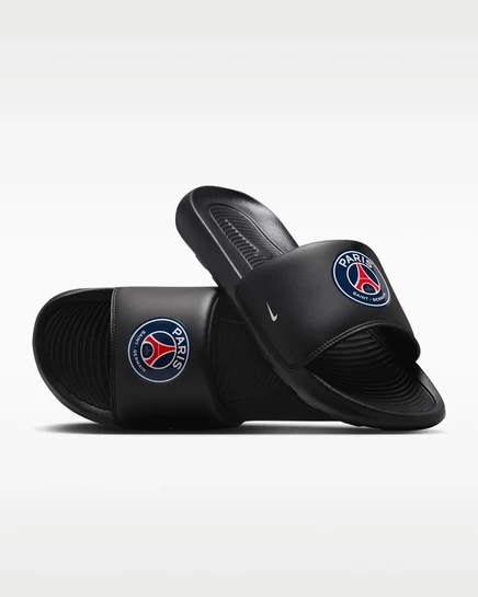 Мужские сланцы Nike PSG Victori One, черные/белые