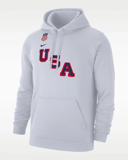 Мужское худи Nike Matthew Tkachuk Team USA Club Fleece, белое