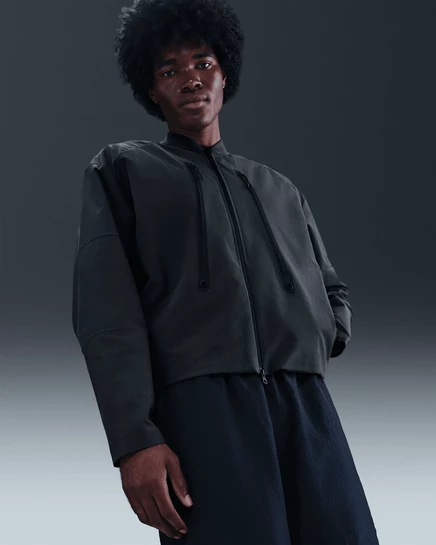 Мужской бомбер Nike Tech Shori Dri-FIT, антрацит/черный
