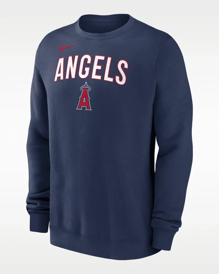 Мужской пуловер Nike Los Angeles Angels, темно-синий