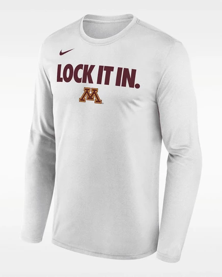 Мужской лонгслив Nike Minnesota 2026, белый