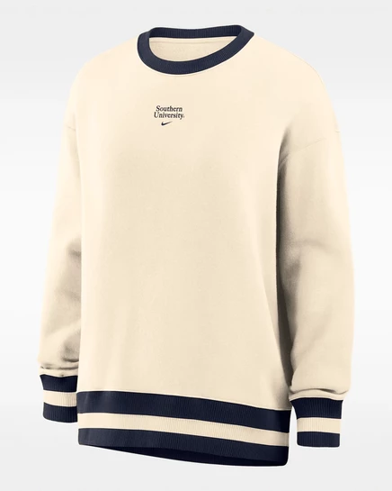 Женская толстовка Nike Southern University, натурально-синяя