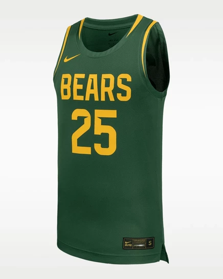 Мужская баскетбольная майка Nike Baylor, темно-зеленая