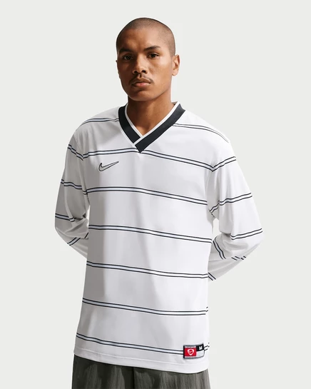 Мужской футбольный лонгслив Nike Energy Dri-FIT, бело-черный