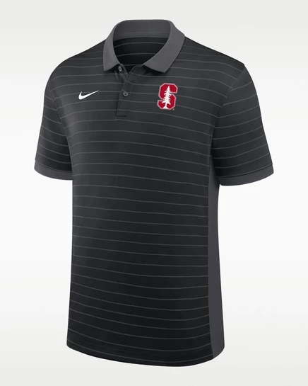 Мужское поло Nike Stanford Dri-FIT, черно-серое