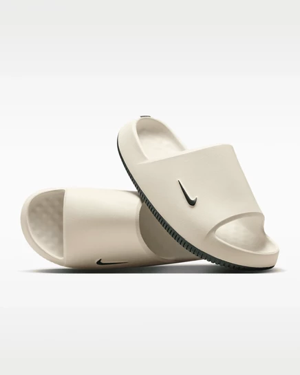 Мужские слайды Nike Calm Michigan State, кремово-зелёные