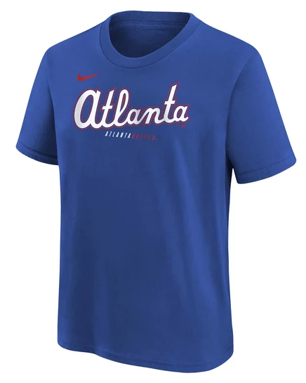 Детская футболка Nike Atlanta Braves City, королевская