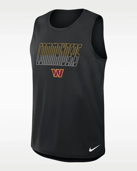 Мужская майка Nike Commanders NFL, черная