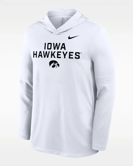 Мужская толстовка Nike Iowa Sideline Dri-FIT, белая