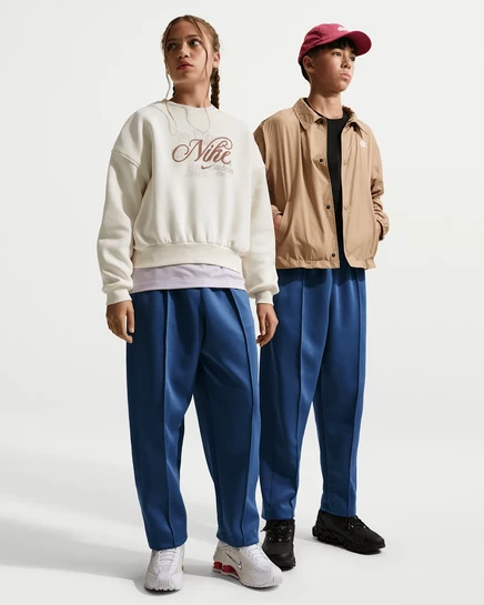 Подростковые брюки Nike Polyknit, темно-синие/черные