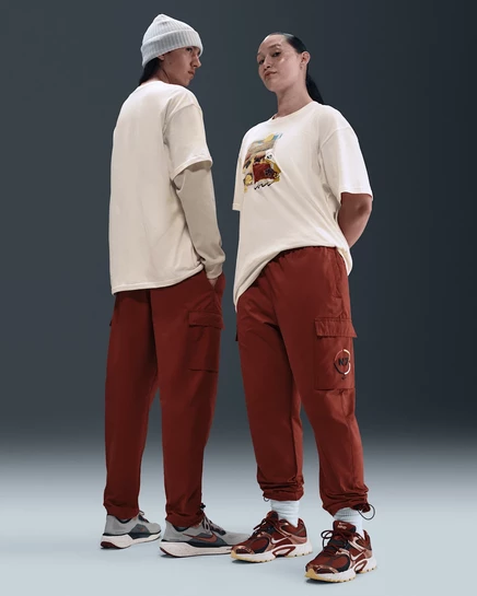 Мужские брюки карго Nike N7, коричневые