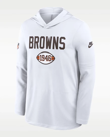 Мужское худи Nike Cleveland Browns Pass Accuracy, белое