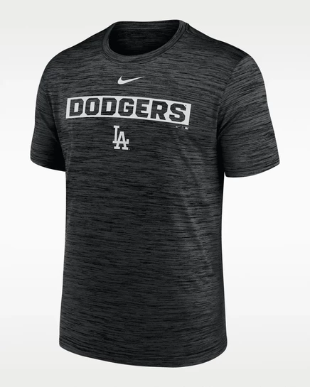Мужская футболка Nike Los Angeles Dodgers Velocity, черная