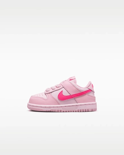Унисекс детские кеды Nike Dunk Low, розовые