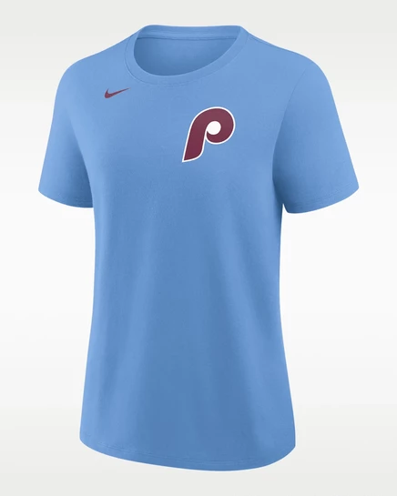 Женская футболка Nike Bryce Harper Phillies, светло-голубая
