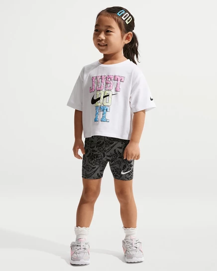 Детский комплект Nike Lace It Up: топ и шорты, черный