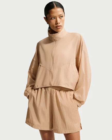 Женская куртка Nike Sportswear Oversized Ripstop, бежевая