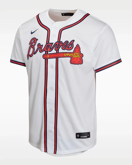 Детская майка Nike Austin Riley Atlanta Braves, белая