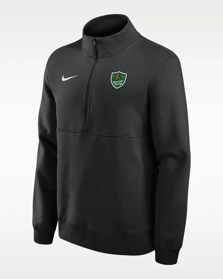 Мужская флисовая толстовка Nike College Florida A&M 1/4-zip, черная