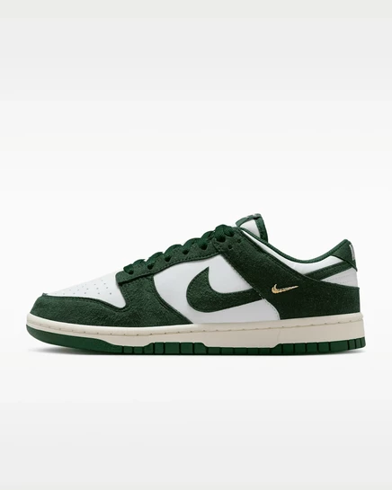 Женские кроссовки Nike Dunk Low Suede, бело‑кремовые