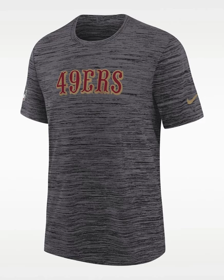 Мальчиковая футболка Nike 49ers Rivalry Sideline, черная