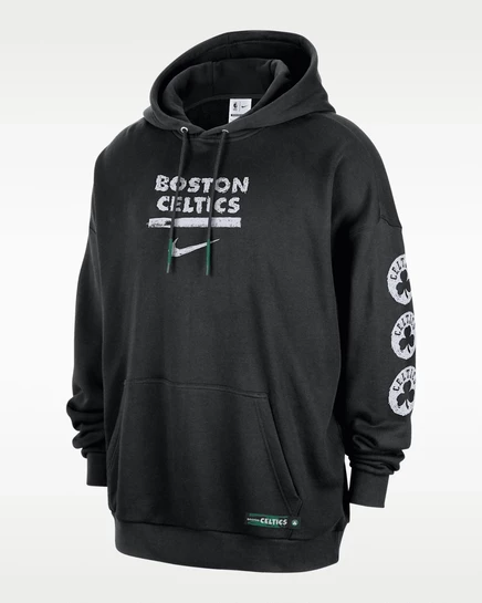 Мужская худи Jordan Courtside Boston Celtics, черная/зеленая