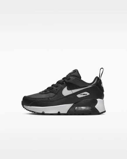 Детские кроссовки Nike Air Max 90 EasyOn, черно-белые