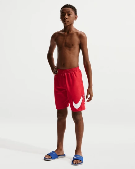 Детские шорты для плавания Nike Swim Breaker 7″, красные