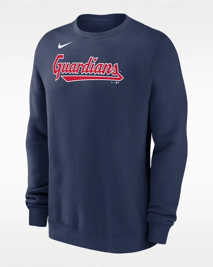 Мужской пуловер Nike Cleveland Guardians, темно-синий