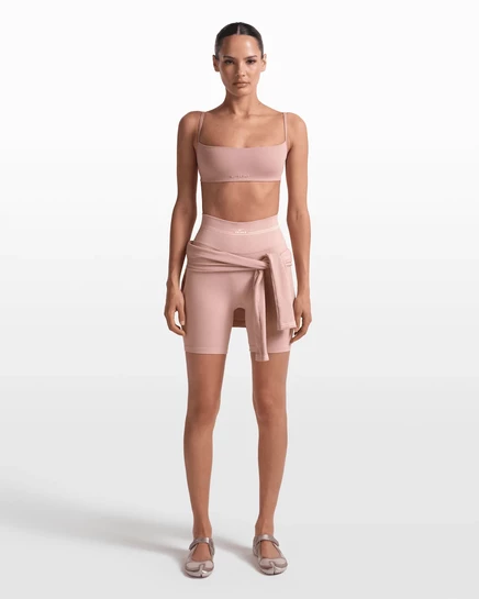 Женские шорты NikeSKIMS Rib Seamless 5″, гималайский/экрю
