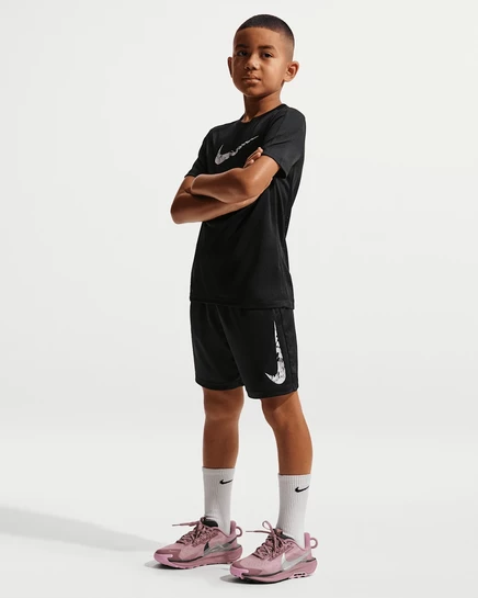 Детские шорты Nike Dri-FIT Trophy, черно-белые