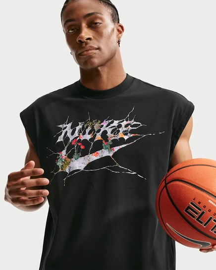 Мужская майка Nike Standard Issue Dri-FIT, черная/оранжевая