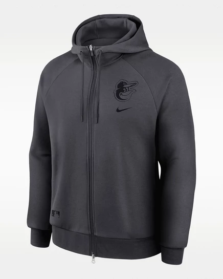 Мужская худи Nike Baltimore Orioles Authentic, антрацитовая