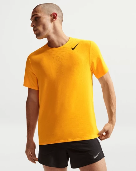 Мужская футболка Nike AeroSwift, оранжевая/черная