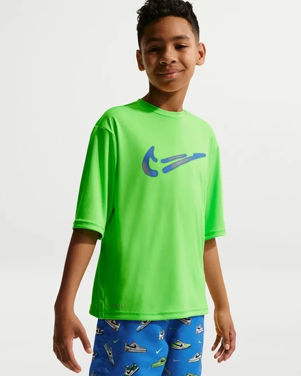 Футболка Nike Hydroguard для мальчиков, винтажно-зеленая
