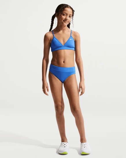 Детский раздельный купальник Nike Swim Effortless, голубой