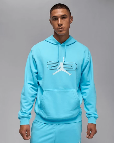 Мужское худи Jordan Sport Crossover флисовое, синий/черный/белый