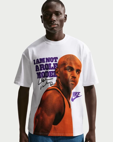 Мужская футболка Nike Max90 Charles Barkley, белая
