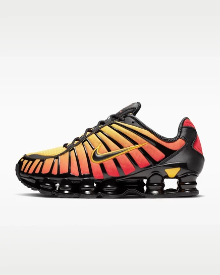 Мужские кроссовки Nike Shox TL SE, черно-желто-красные