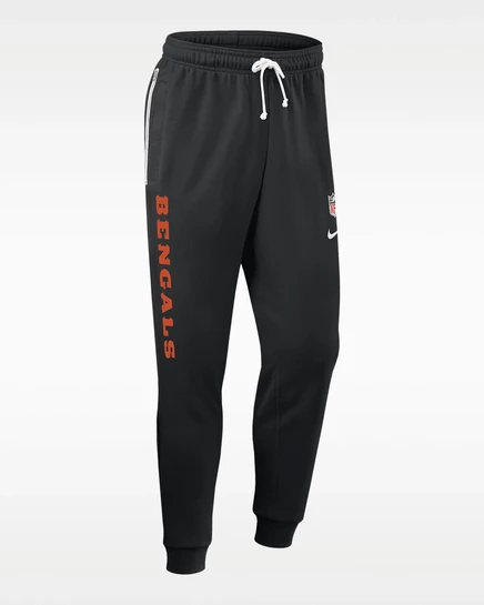 Мужские брюки Nike Cincinnati Bengals Ground Game Sideline Dri-FIT, черные