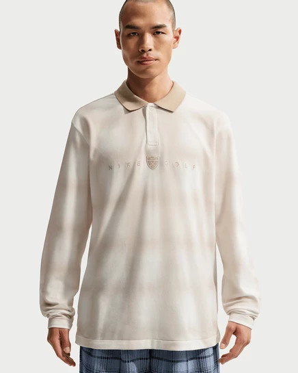 Мужское поло Nike Fairway Fresh, белый/серо-бежевый