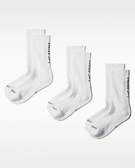 Женские носки NikeSKIMS, 3 пары, многоцветные/снежные/синие