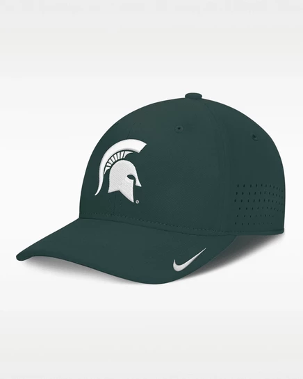 Мужская кепка Nike Michigan State Sideline, темно-зеленая