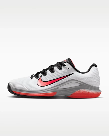Женские теннисные кроссовки Nike Vapor 12 для грунта, белые/серые/оранжевые