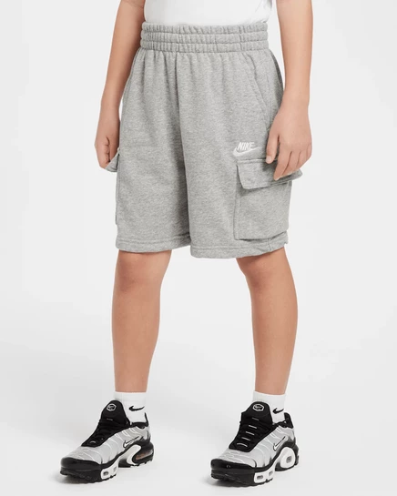 Унисекс шорты Nike Sportswear Club Cargo, тёмно‑серые/серые/белые