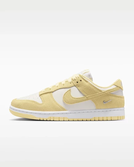 Женские кроссовки Nike Dunk Low Suede, слоновая кость