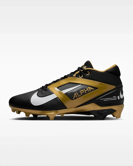 Мужские бутсы Nike Alpha Menace 4 Pro, черные/золотые/белые